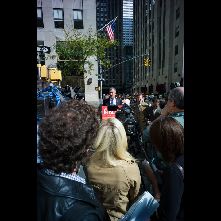 Bill de Blasio For New York: Rising Together at Rockefeller Center